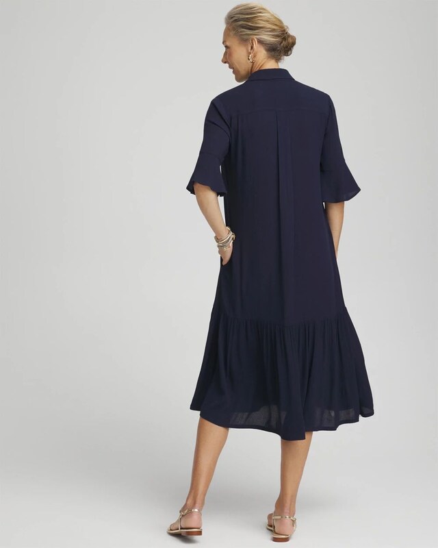 Gauze Midi Dress - image 3